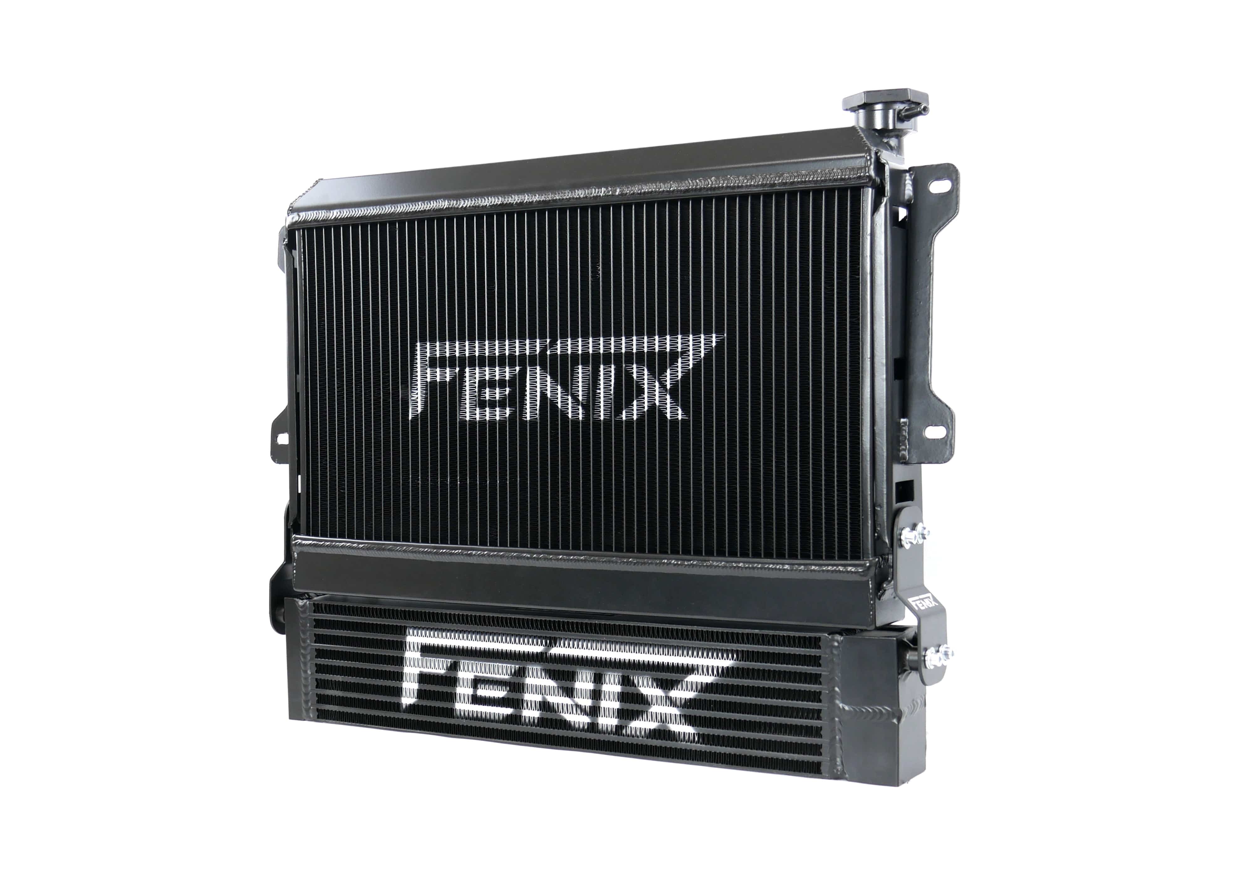 Fenix Cooling Performance Radiator Black / With / Without Mazda RX2-5 & RX7 Series 1 / 2 1970-1983 [Down-Flow] SR