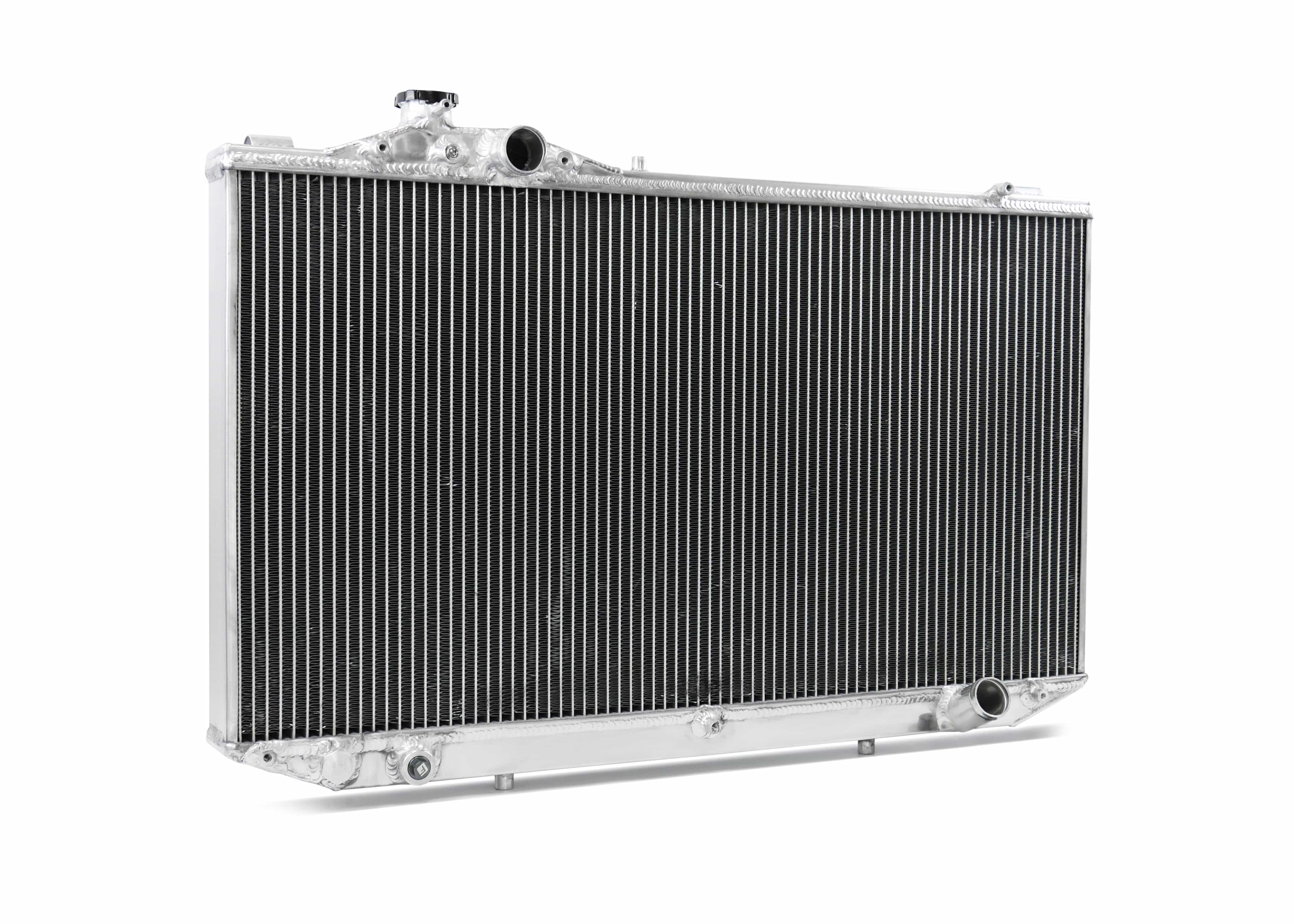 Fenix Cooling Performance Radiator Manual / Polished / With x2 SPAL 1864CFM 14" Lexus GS 300 JZS161 2JZ-GTE 1997-2004 SR