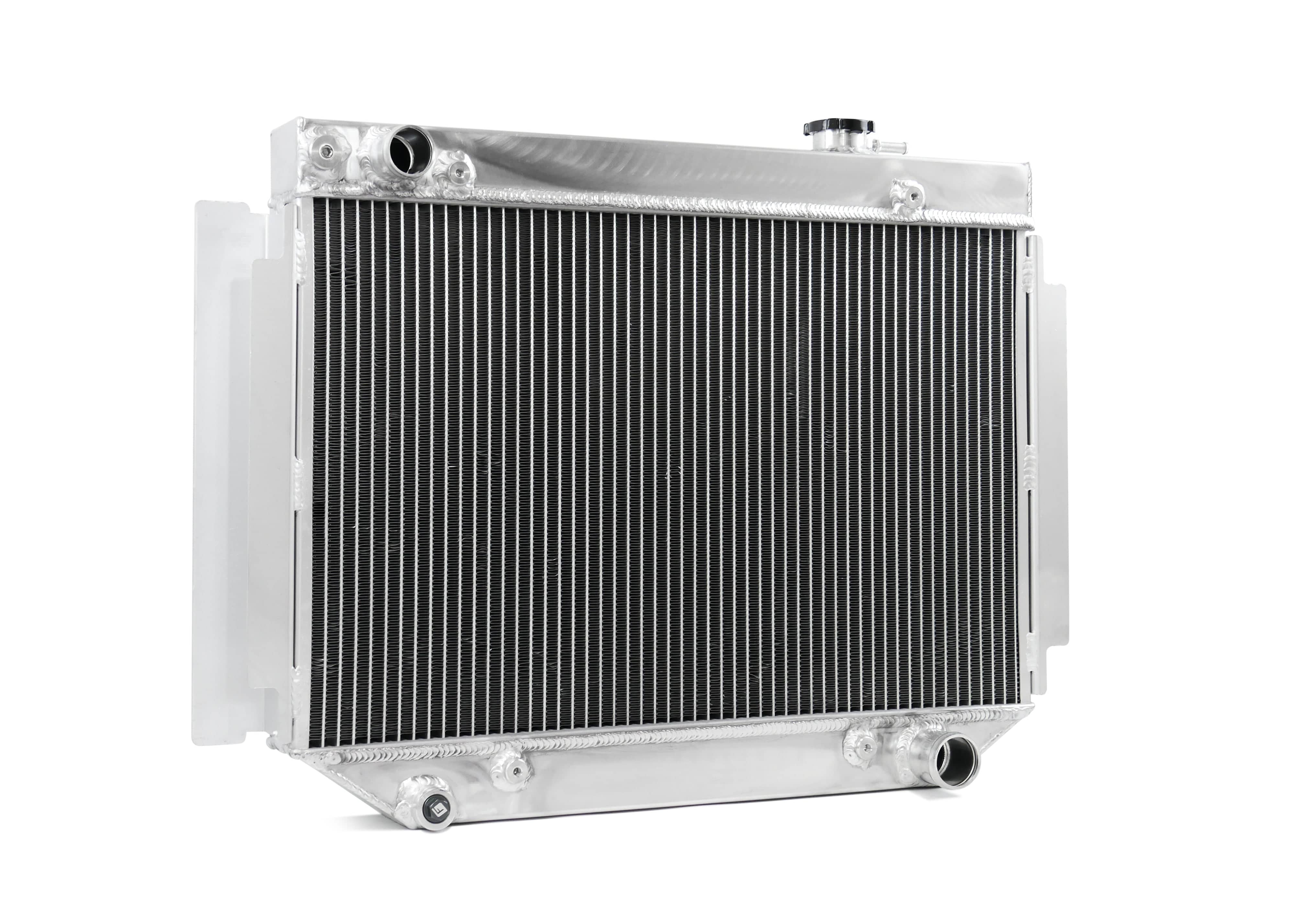 Fenix Cooling Performance Radiator Polished Holden Torana LC / LJ 6Cyl 1969-1974 [NARROW - Top Pipe Left / Bottom Pipe Right] SR