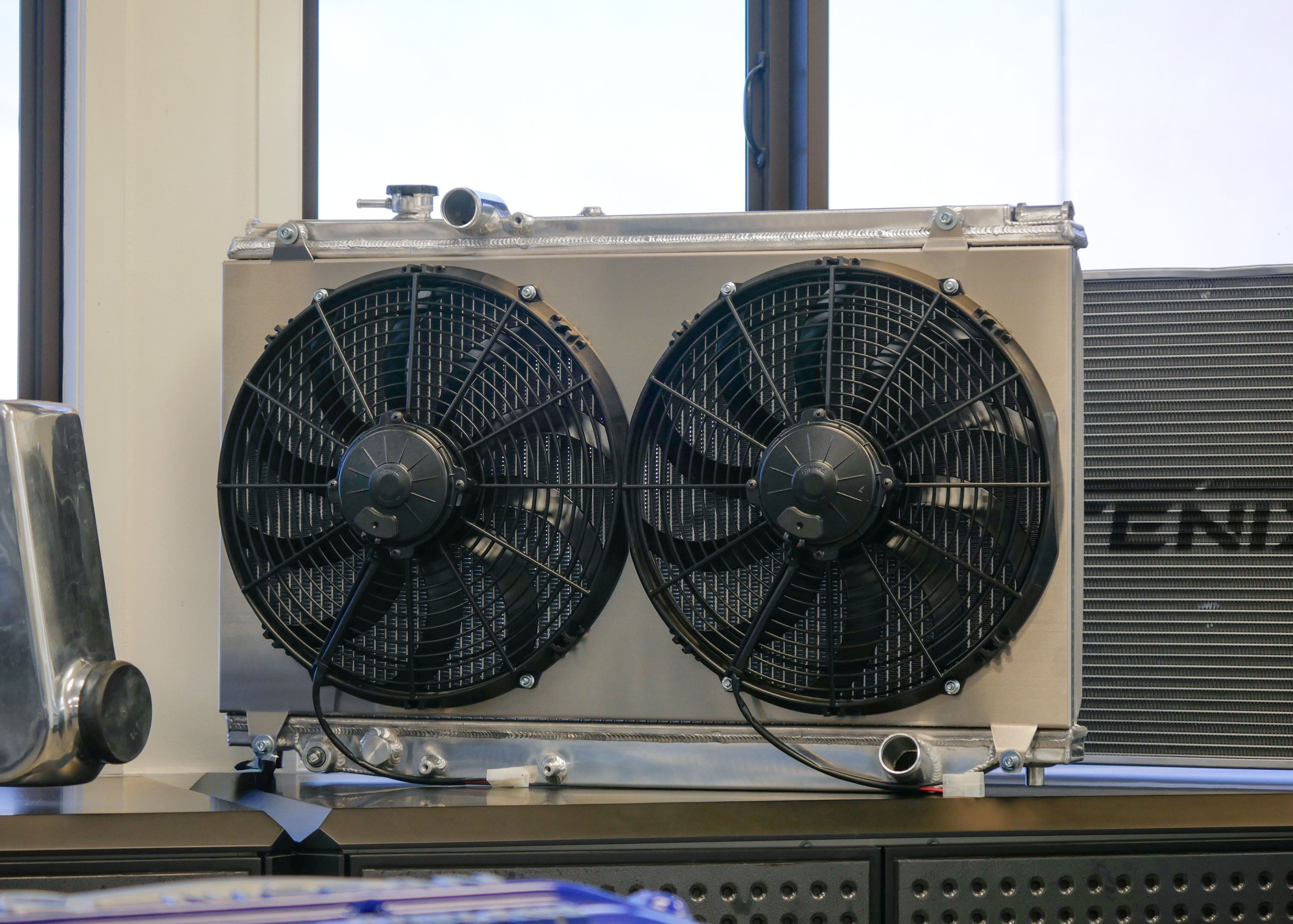 Fenix Cooling Performance Radiator Polished / With [x2 SPAL 14" 1864CFM] Toyota Supra JZA80 2JZ-GTE 1993-2002 SR