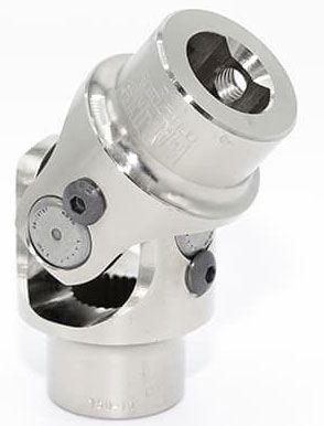 FLAMING 3/4"-30 x 3/4"DD Spline - Smooth Flaming River Billet Universal Joint FR1733DD SR