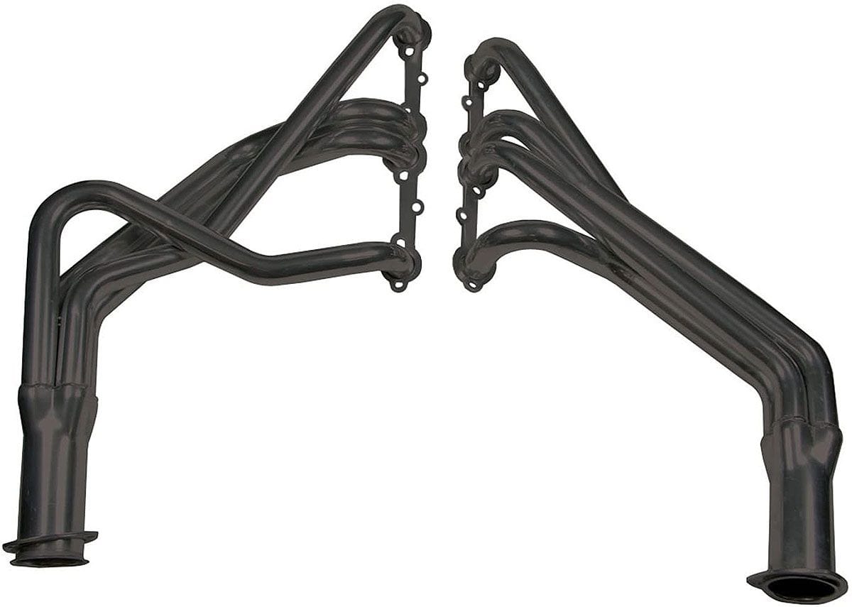 FLOWTECH Suit 1955-57 Chev with 265-400 V8 painted black Flowtech Full Length Headers 1-5/8" x 3" HO-FL11112FLT SR