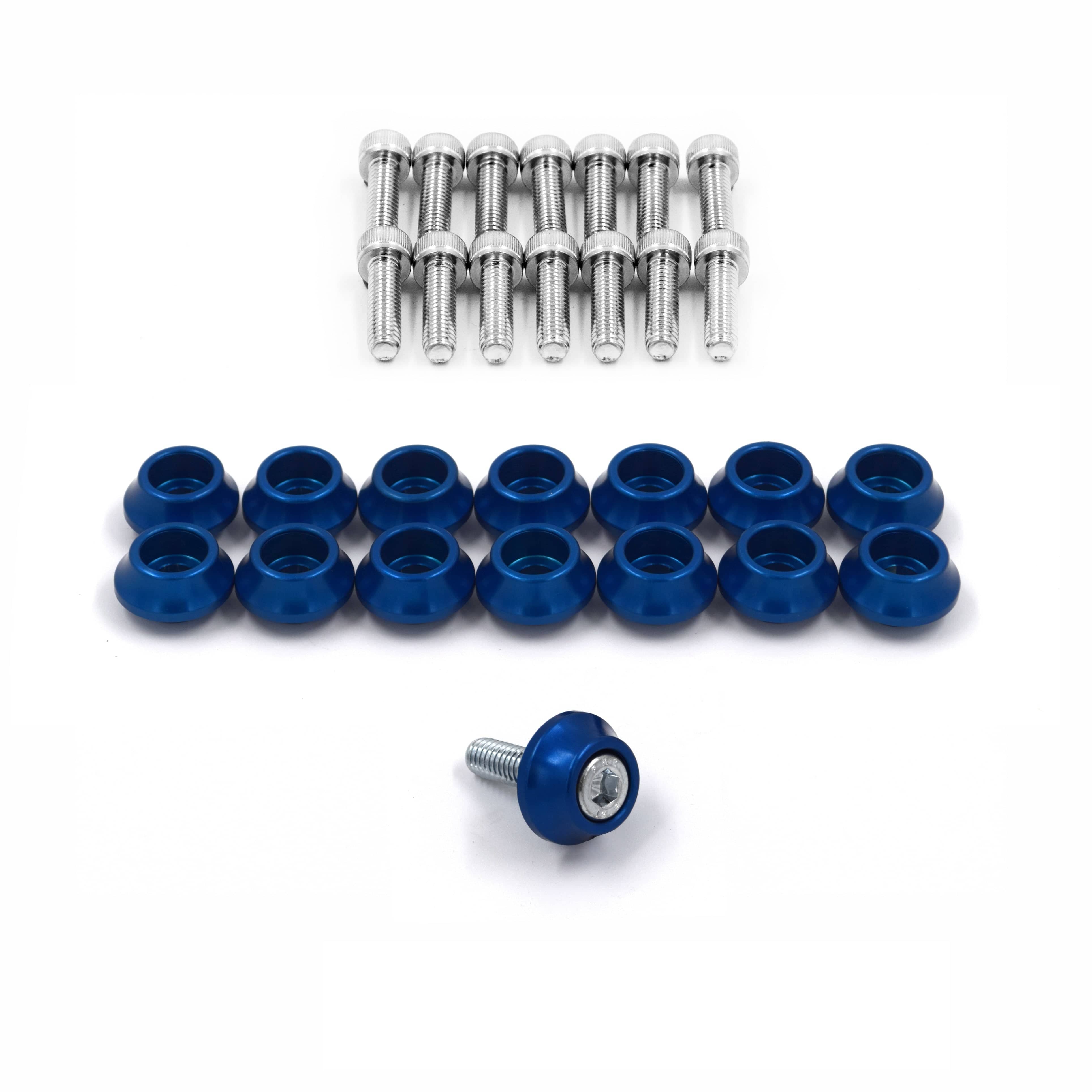 Franklin Performance Blue Franklin Rocker Cover Dress-Up Kit for Nissan SR20 072-002-SILVER SR