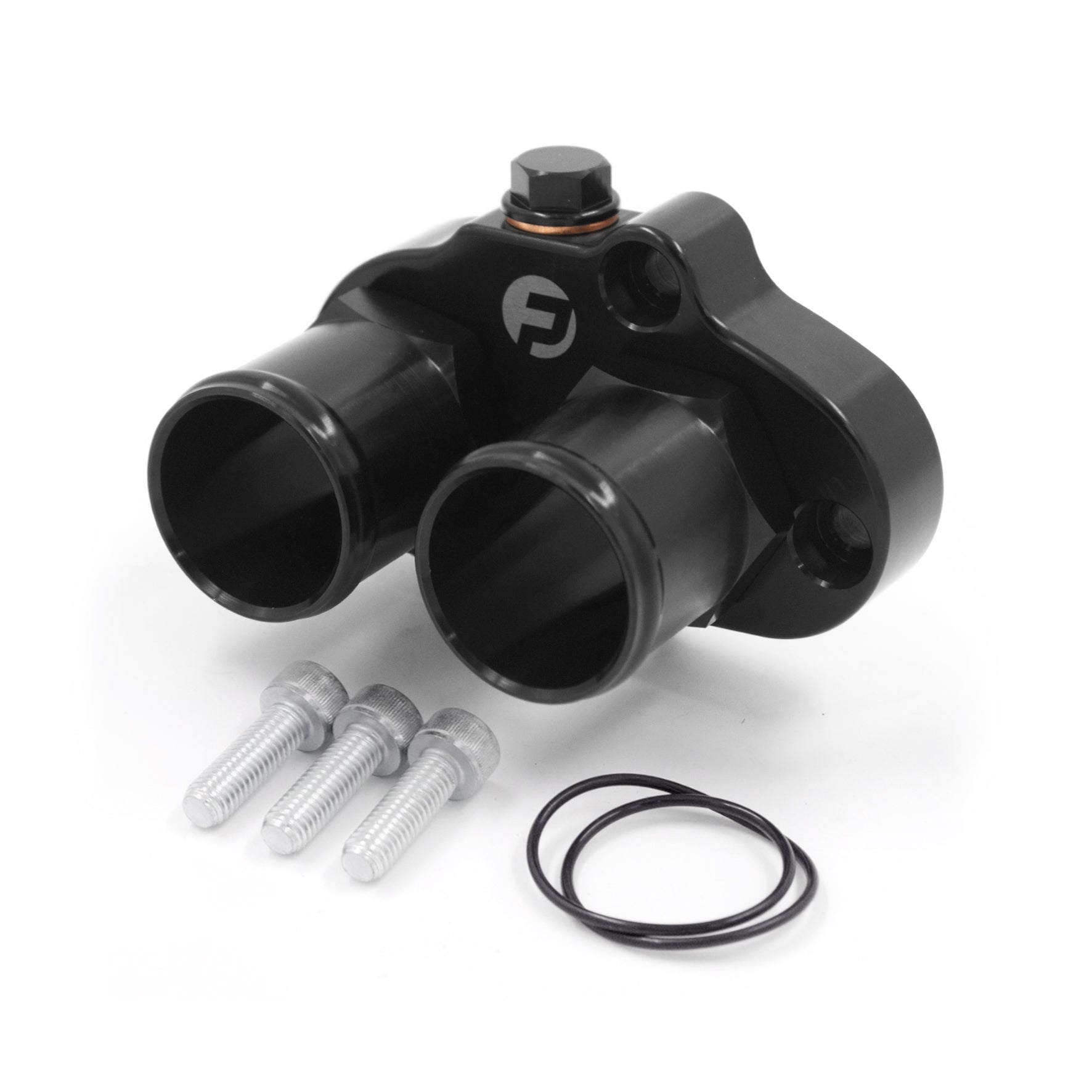 Franklin Performance Franklin Mazda 12A & 13B Water Pump Adaptor & Side Mount Alternator Bracket Combo 019-020, 015-012, 2x 015-006, DC-8975-BLACK SR