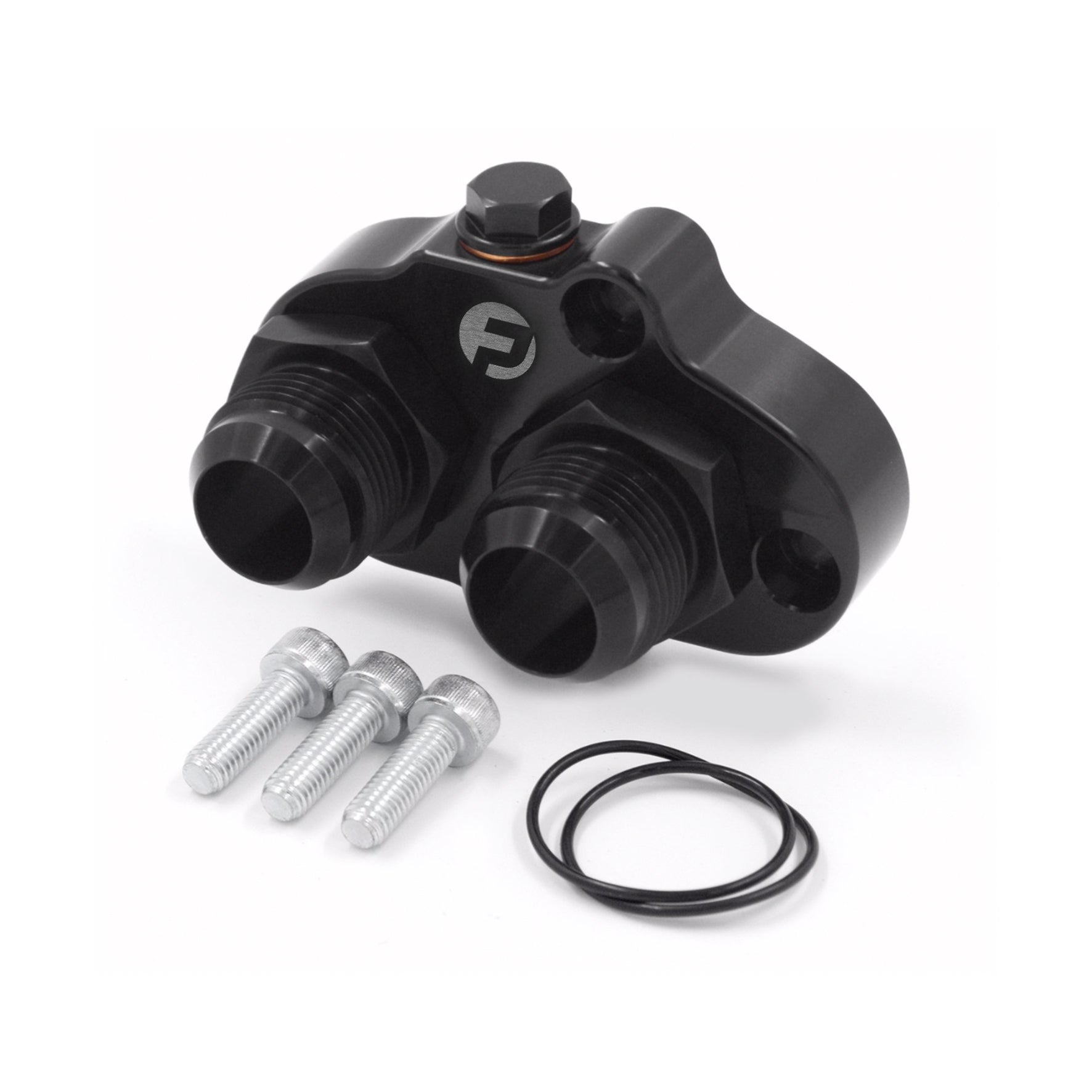 Franklin Performance Franklin Mazda 12A & 13B Water Pump Adaptor & Side Mount Alternator Bracket Combo 019-020, 015-012, 2x 015-006, DC-8975-BLACK SR