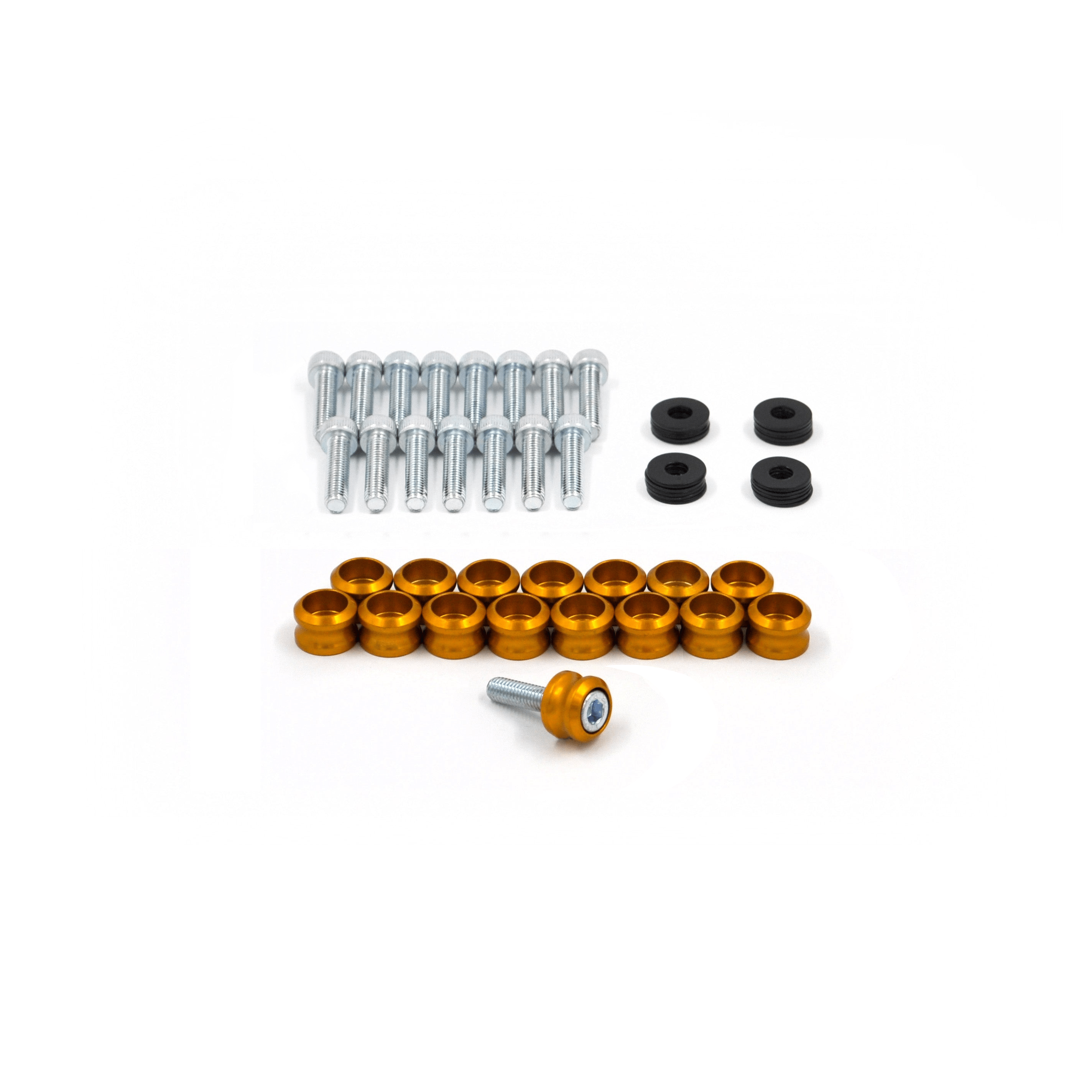 Franklin Performance Gold Franklin Rocker Cover Dress-Up Kit for Toyota JZ Engines 072-016 SILVER SR