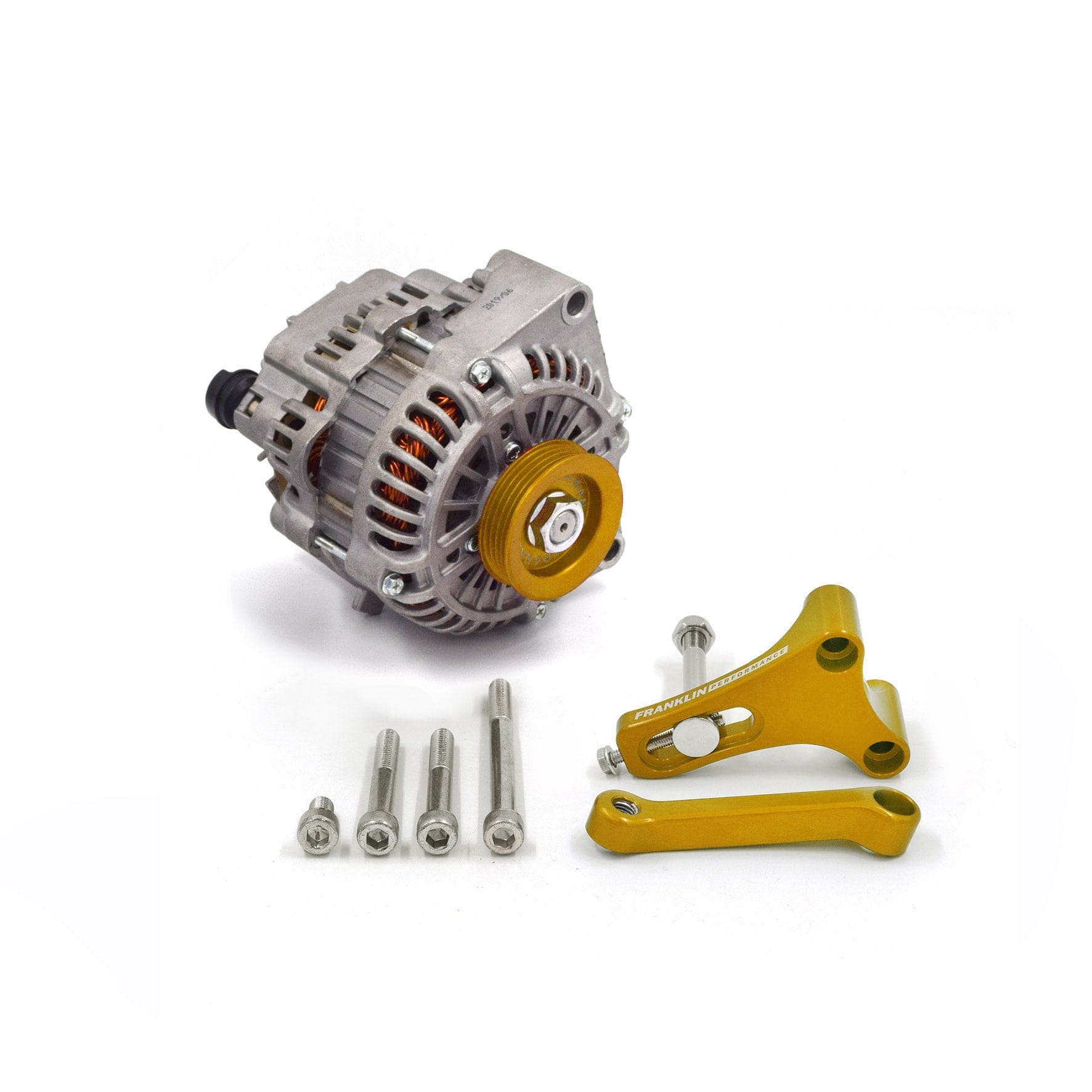 Franklin Performance Gold / Include Alternator Franklin LS Alternator Upgrade Kit for Nissan RB 081-008-SILVER, MXA306 SR