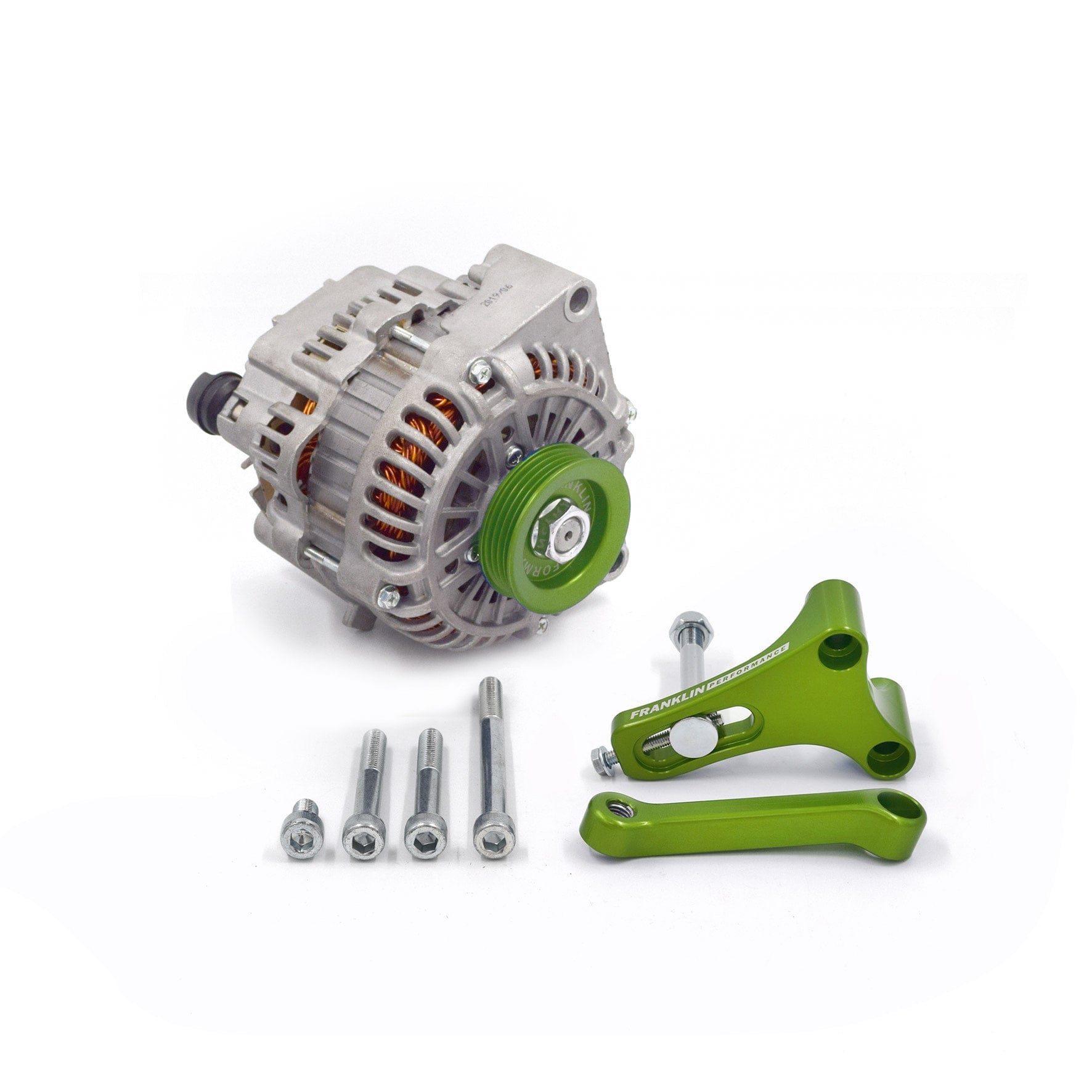 Franklin Performance Green / Include Alternator Franklin LS Alternator Upgrade Kit for Nissan RB 081-008-SILVER, MXA306 SR