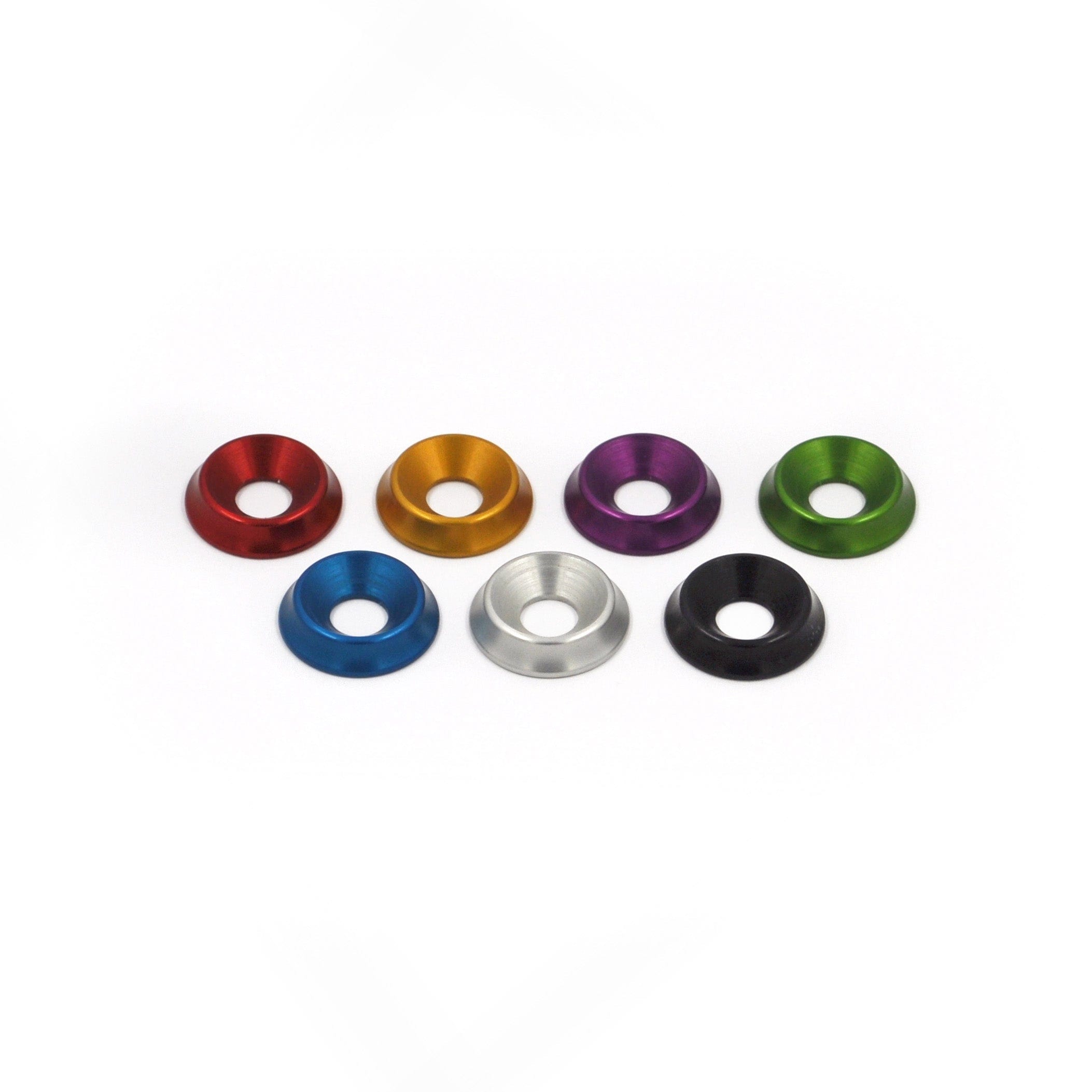 Franklin Performance M6 / Countersunk / Silver Franklin Aluminum Dress-Up Washer Kit – M6/M8 (10 Pack) 072-024-SILVER SR