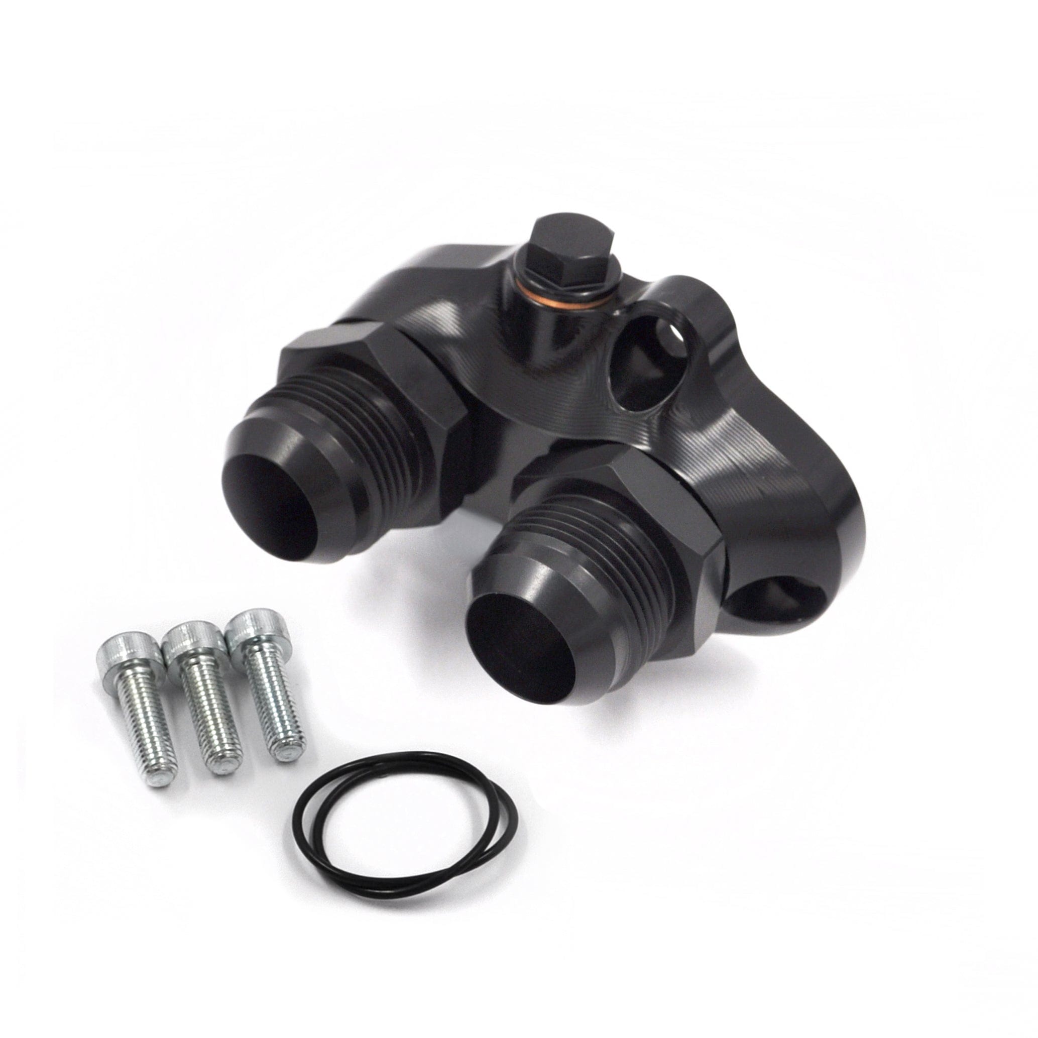 Franklin Performance Three Bolt / 16AN / Electric Waterpump Adaptor Only Franklin Electric Water Pump Adaptor for Mazda 12A / 13B / 20B 015-012, 2x 015-006,DC-8975-BLACK SR