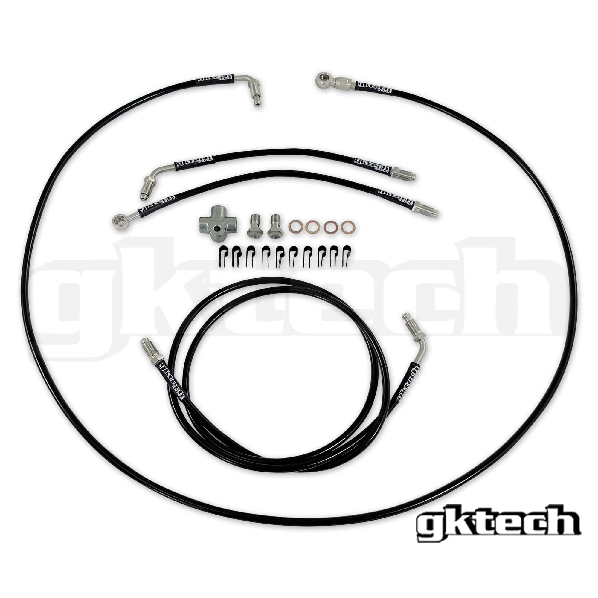 GKTECH LHD Stainless steel braided teflon lined ABS Delete kit SR