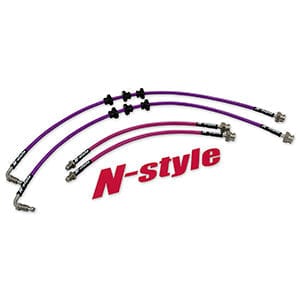 GKTECH OEM replacement Front and rear set N-Style R32 GTS-T Braided Brake Line Set SR
