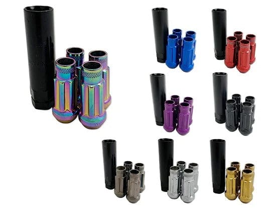 GKTECH Open Ended Lock Nuts (Set of 4 + Socket) SR