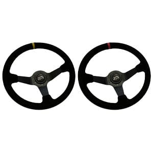 GKTECH Steering wheel 350mm Deep dished suede SR