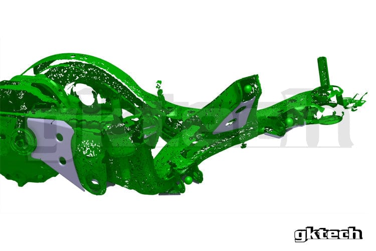 GKTECH V2 S14/S15 200sx/Silvia subframe weld in reinforcement plates SR