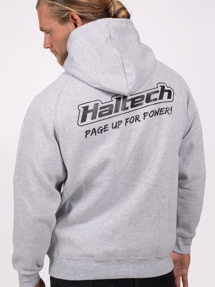 HALTECH Haltech "Classic" Hoodie Grey Size: Medium Haltech "Classic" Hoodie Grey Size: Medium SR