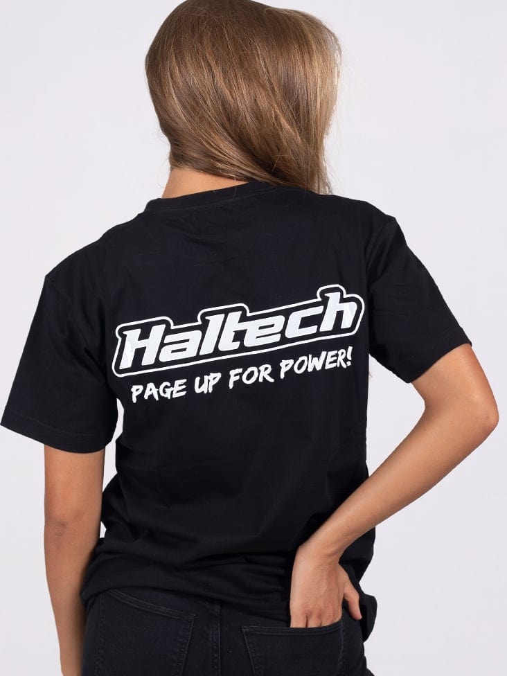 HALTECH Haltech "Classic" T-Shirt Black Size: Medium Haltech "Classic" T-Shirt Black Size: Medium SR
