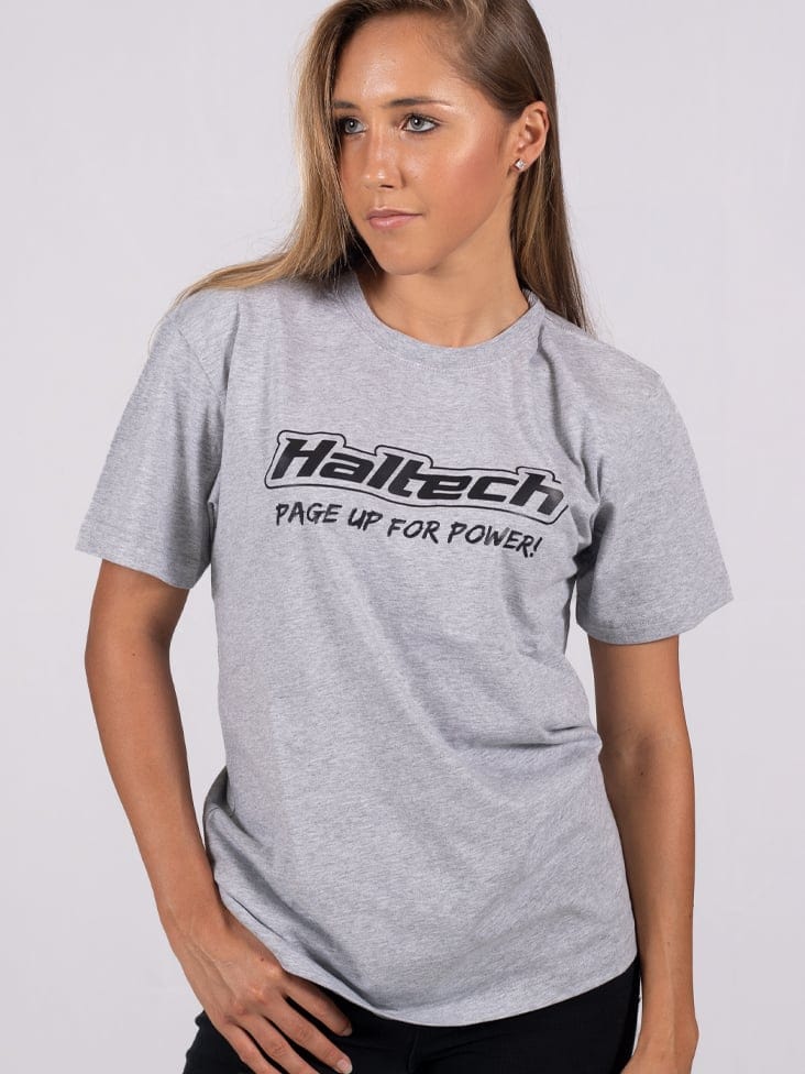 HALTECH Haltech Classic T-Shirt Grey Size: Small Haltech Classic T-Shirt Grey Size: Small SR