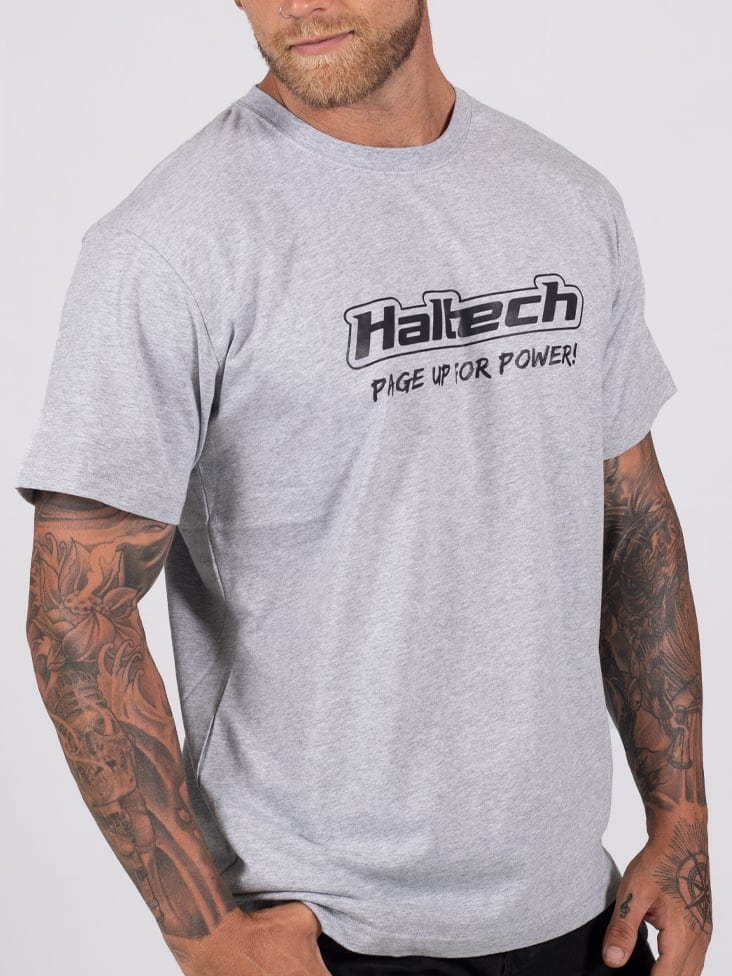 HALTECH Haltech Classic T-Shirt Grey Size: XS Haltech Classic T-Shirt Grey Size: XS SR