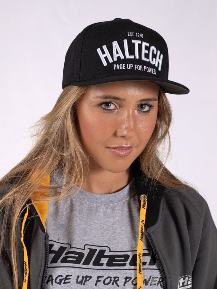 HALTECH Haltech Snap Back Black with White Text Size: One size fits all. Haltech Snap Back Black with White Text Size: One size fits all. SR
