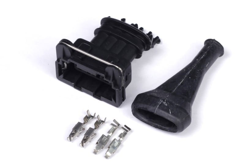 HALTECH Plug and Pins Only - Bosch 4 Pin Junior Timer Female Connector HALTECH Plug and Pins Only - Bosch 4 Pin Junior Timer Female Connector SR
