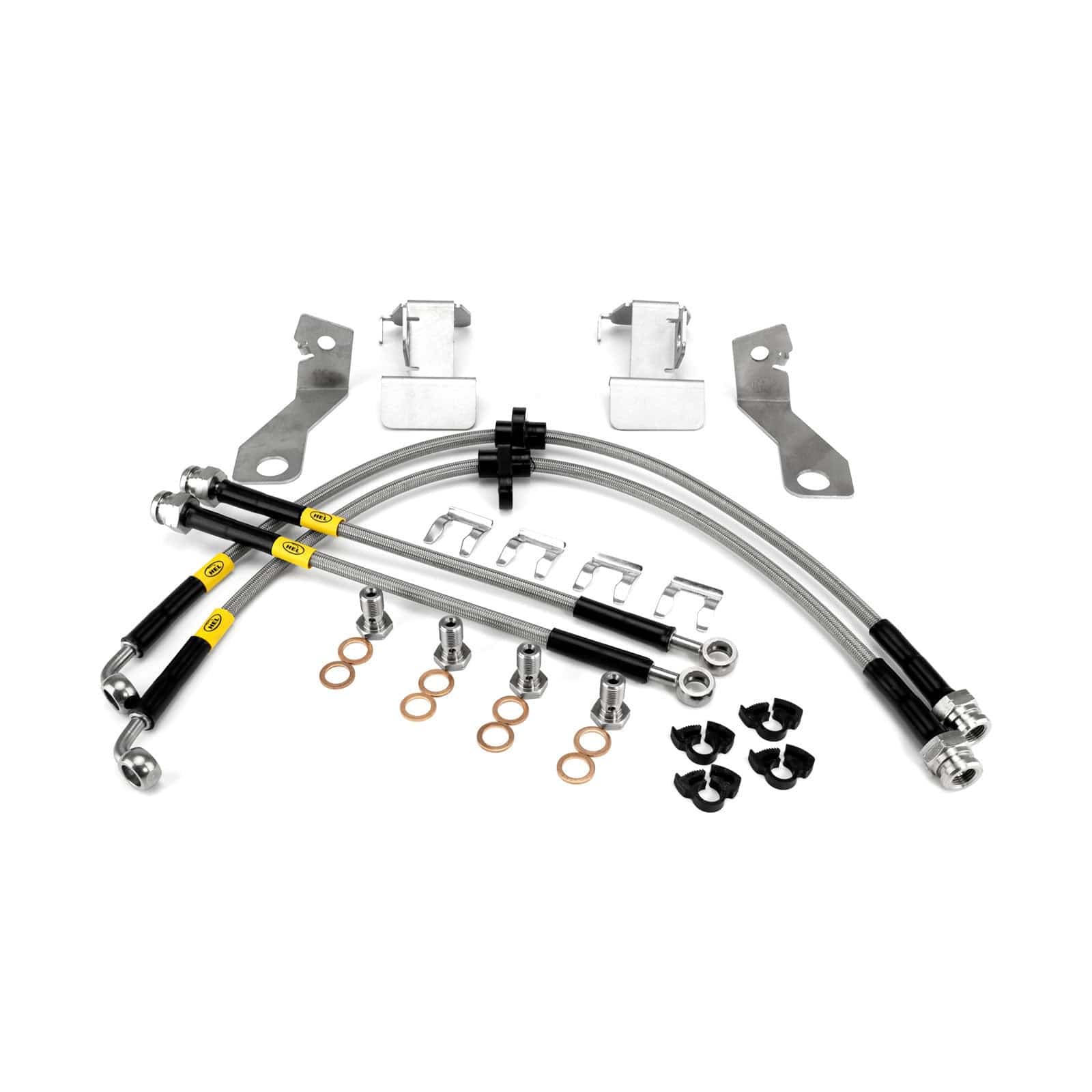 Hel Performance Braided Brake Lines - Car Ford Mustang 5th Gen All Engines 2005-2014 Brake Lines HEL Stainless Steel Braided SR