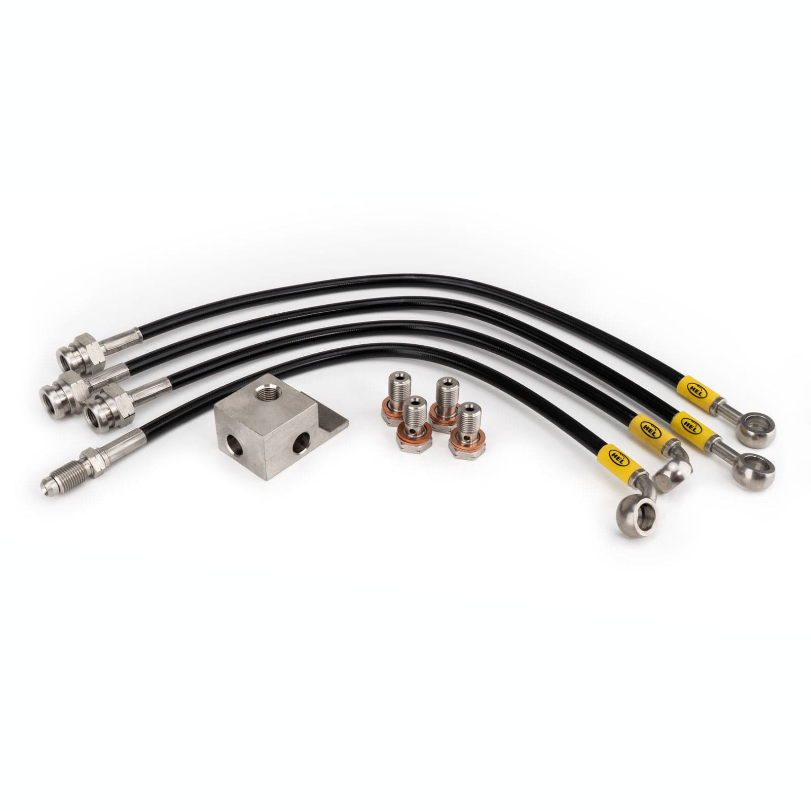 Hel Performance Braided Brake Lines - Car Mazda MX-5 NA/NB Sport with Factory Big Brakes 1994-2005 Brake Lines HEL Stainless Steel Braided SR