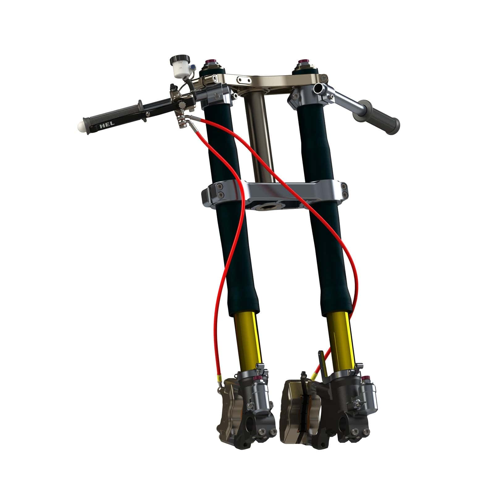 Hel Performance Braided Brake Lines - Motorcycle Honda TRX250 EX 2003-2006 Full Length Race Brake Lines HEL Stainless Steel Braided SR