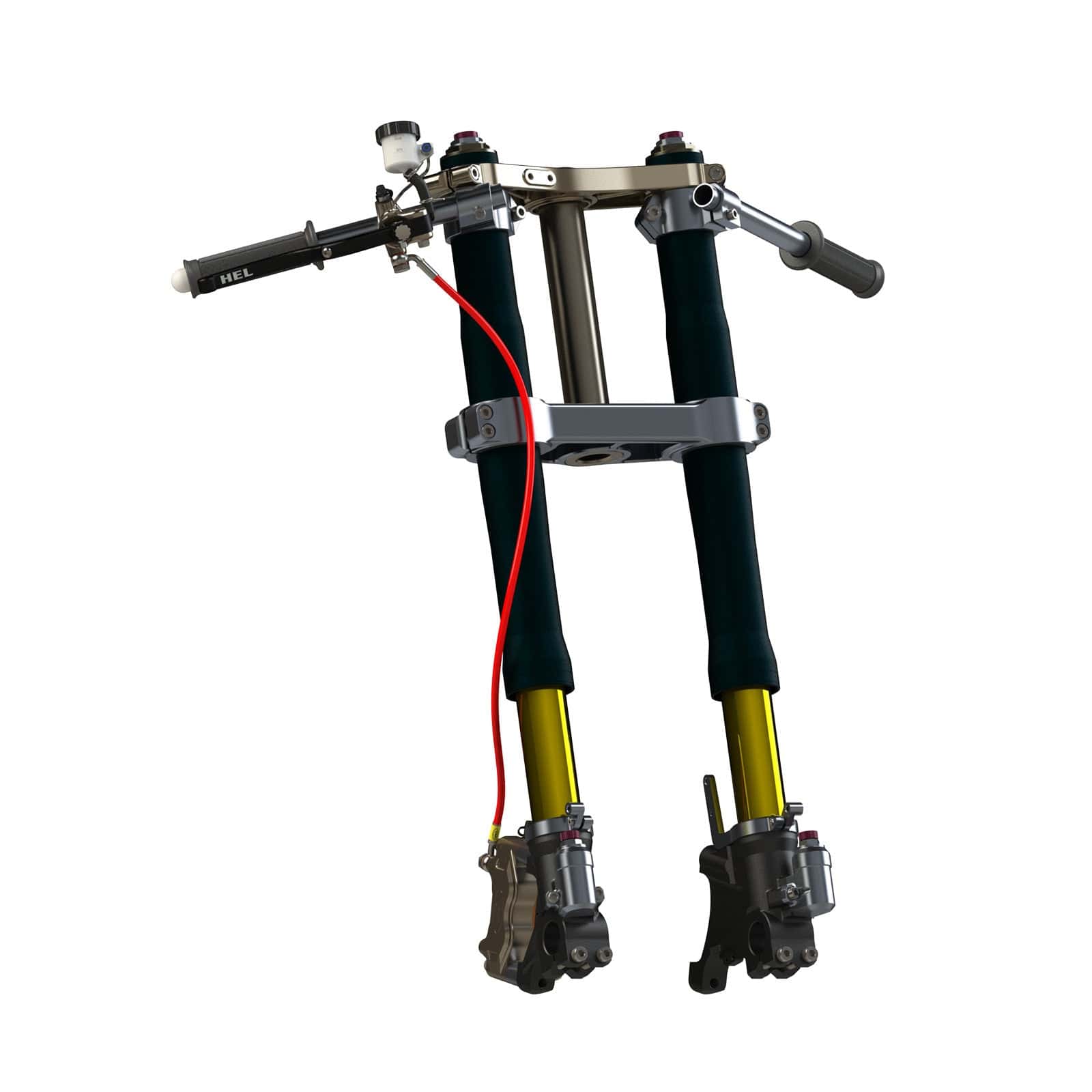 Hel Performance Braided Brake Lines - Motorcycle Honda XL600 Transalp VH-VK 1987-1989 Standard Replacement Brake Lines HEL Stainless Steel Braided SR