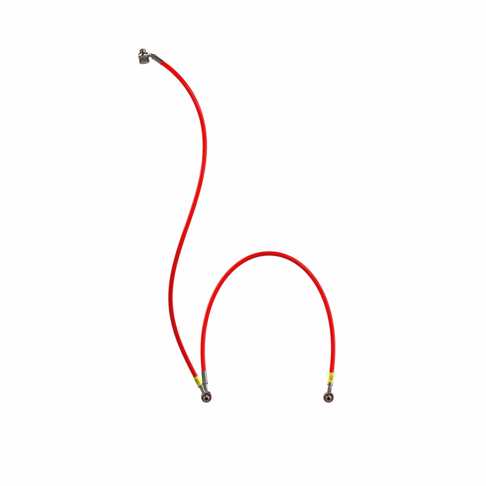 Hel Performance Braided Brake Lines - Motorcycle Kawasaki Z1000 2003-2006 Over The Mudguard Brake Lines HEL Stainless Steel Braided SR