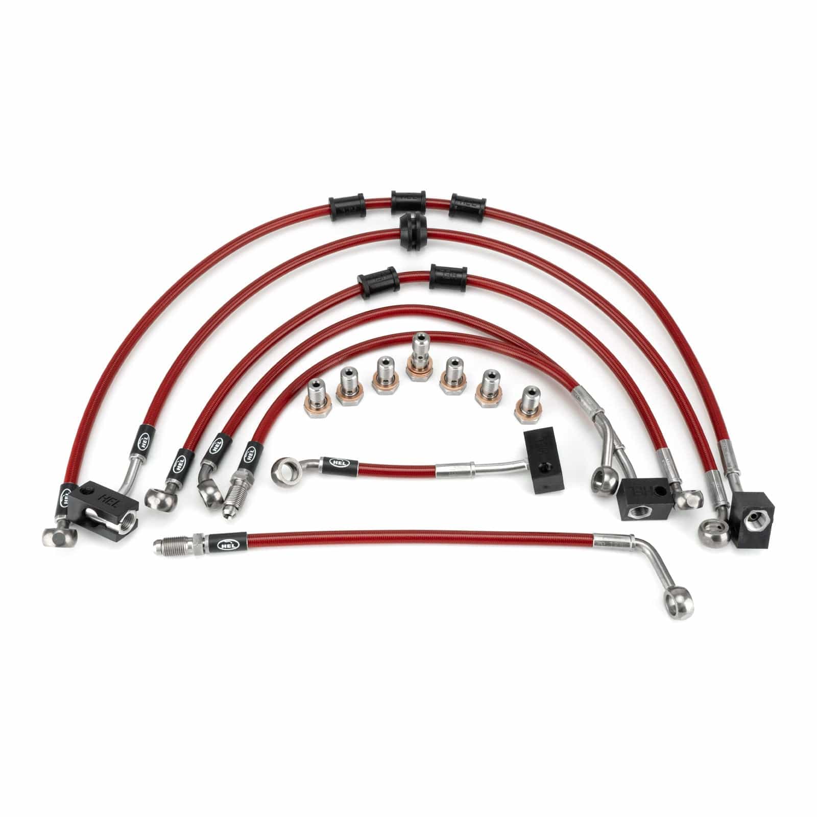 Hel Performance Braided Brake Lines - Motorcycle Kawasaki Z900 ABS 2020-2022 Flexible ABS Replacement Brake Lines HEL Stainless Steel Braided SR