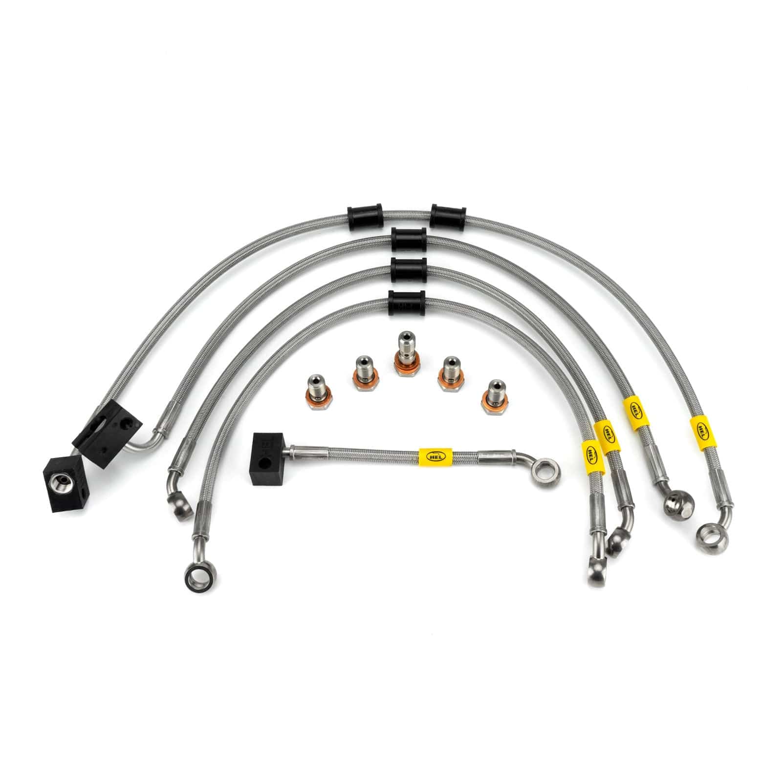 Hel Performance Braided Brake Lines - Motorcycle Suzuki GSX-8S ABS 2023-2024 Flexible ABS Replacement Brake Lines HEL Stainless Steel Braided SR