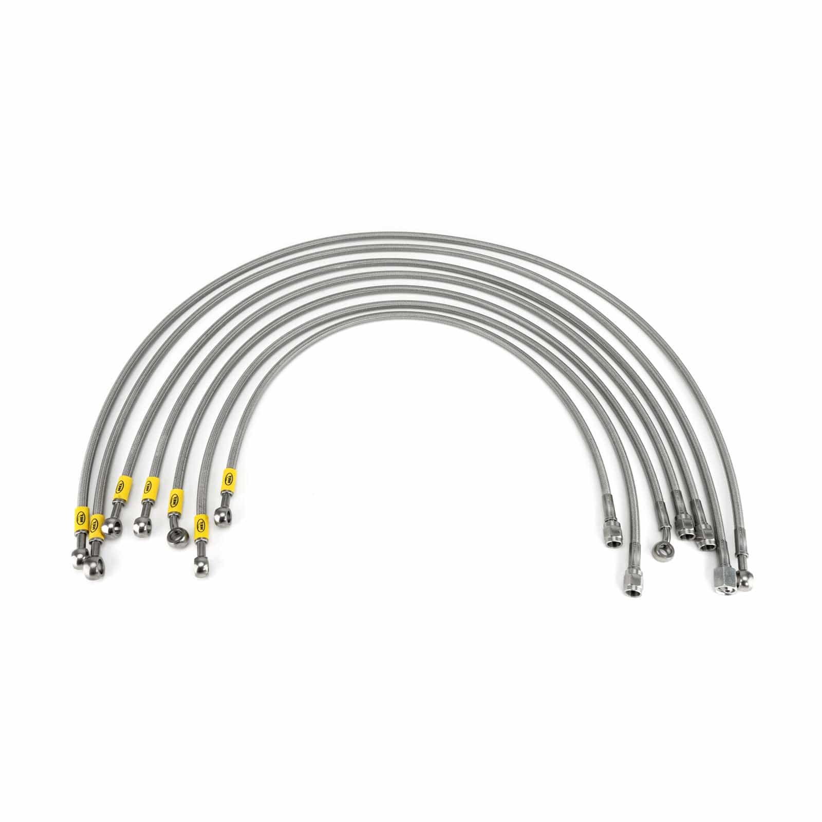 Hel Performance Braided Fuel Injector Lines Volkswagen Golf MK2 8V (M10 Injectors) Fuel Injector Lines HEL Stainless Steel Braided SR
