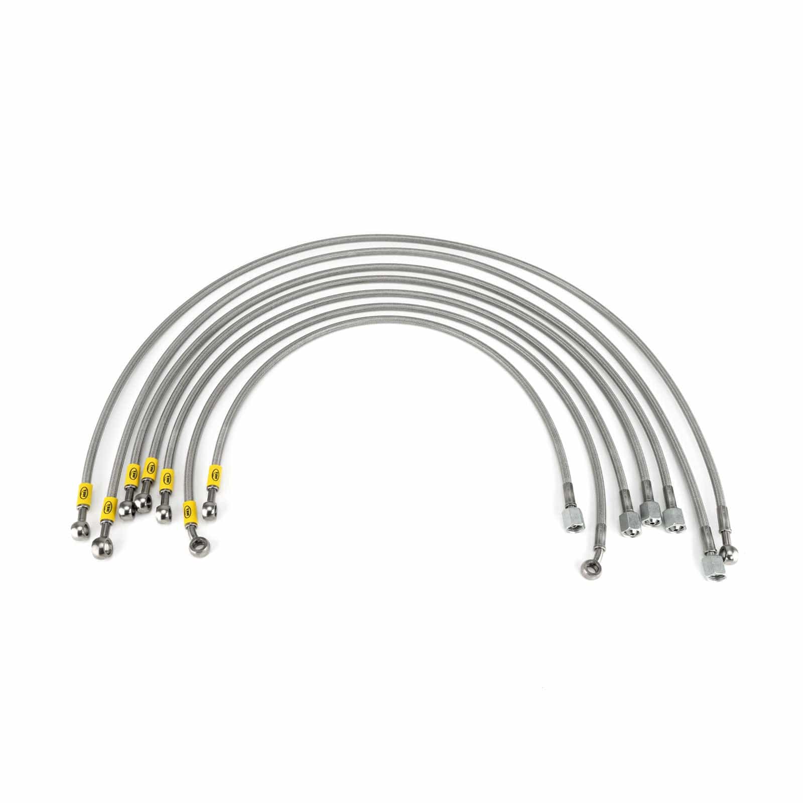 Hel Performance Braided Fuel Injector Lines Volkswagen Golf MK2 8V (M12 Injectors) Fuel Injector Lines HEL Stainless Steel Braided SR