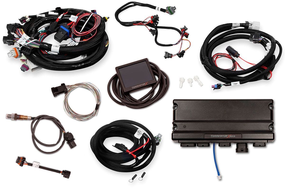 Holley Holley Holley Terminator X Max ECU Kit, 24x Crank - 1x Cam - EV1 Injectors (HO550-916) SR