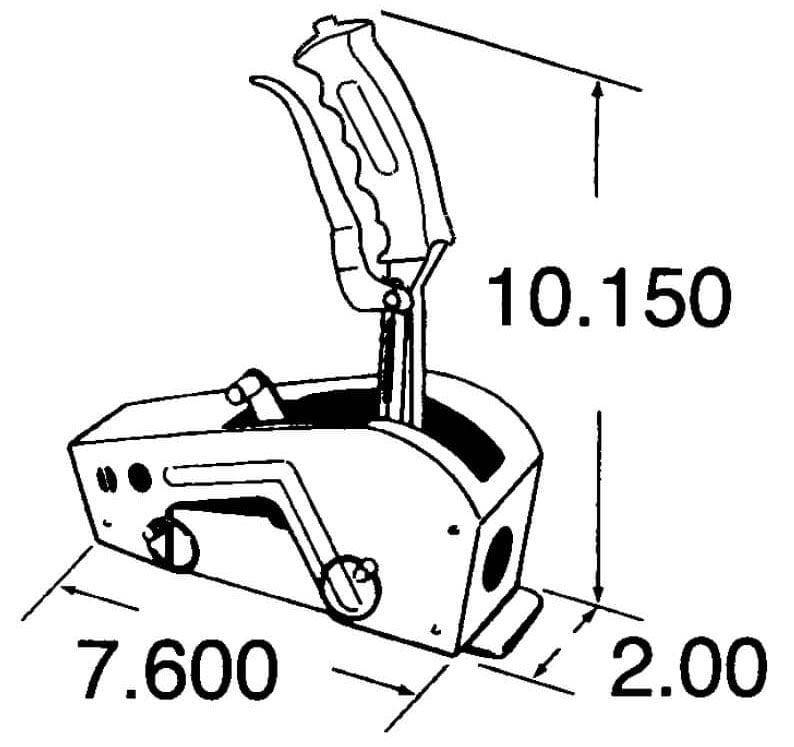HURST Black Suit GM TH350-400 With Forward Pattern Hurst Pistol Grip Quarter Stick Shifter HU3162007 SR