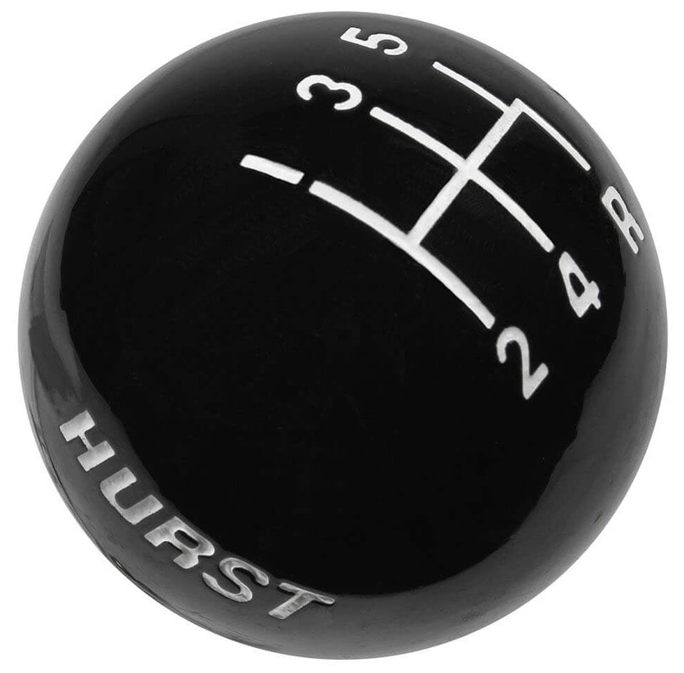 HURST With 3/8-16 Thread Hurst Replacement Black 5-Speed Shifter Knob HU1630125 SR