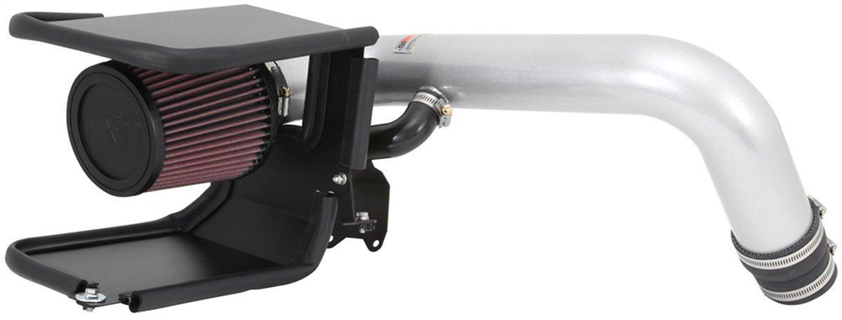 K&N Fits 2013-2017 Hyundai Veloster Turbo 1.6L L4 F/I - KN69-5312TS K&N K&N 69 Series Typhoon Air Intake Kit - Silver KN69-5312TS SR