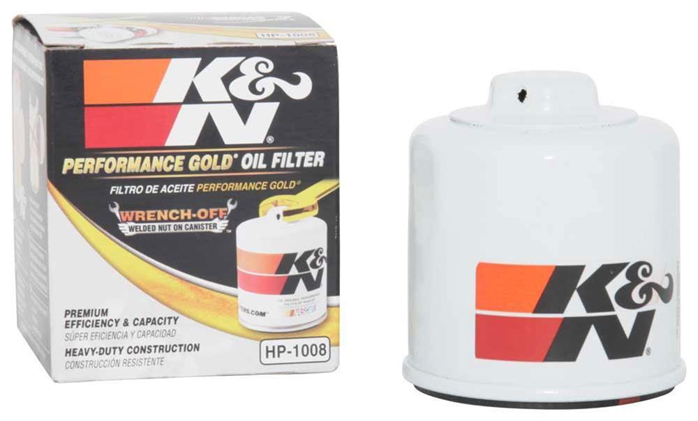 K&N Fits Ford, Honda, Kia, Mazda, Mitsubishi, Subaru - KNHP-1008 K&N K&N Performance Gold Oil Filter (Z436) KNHP-1008 SR