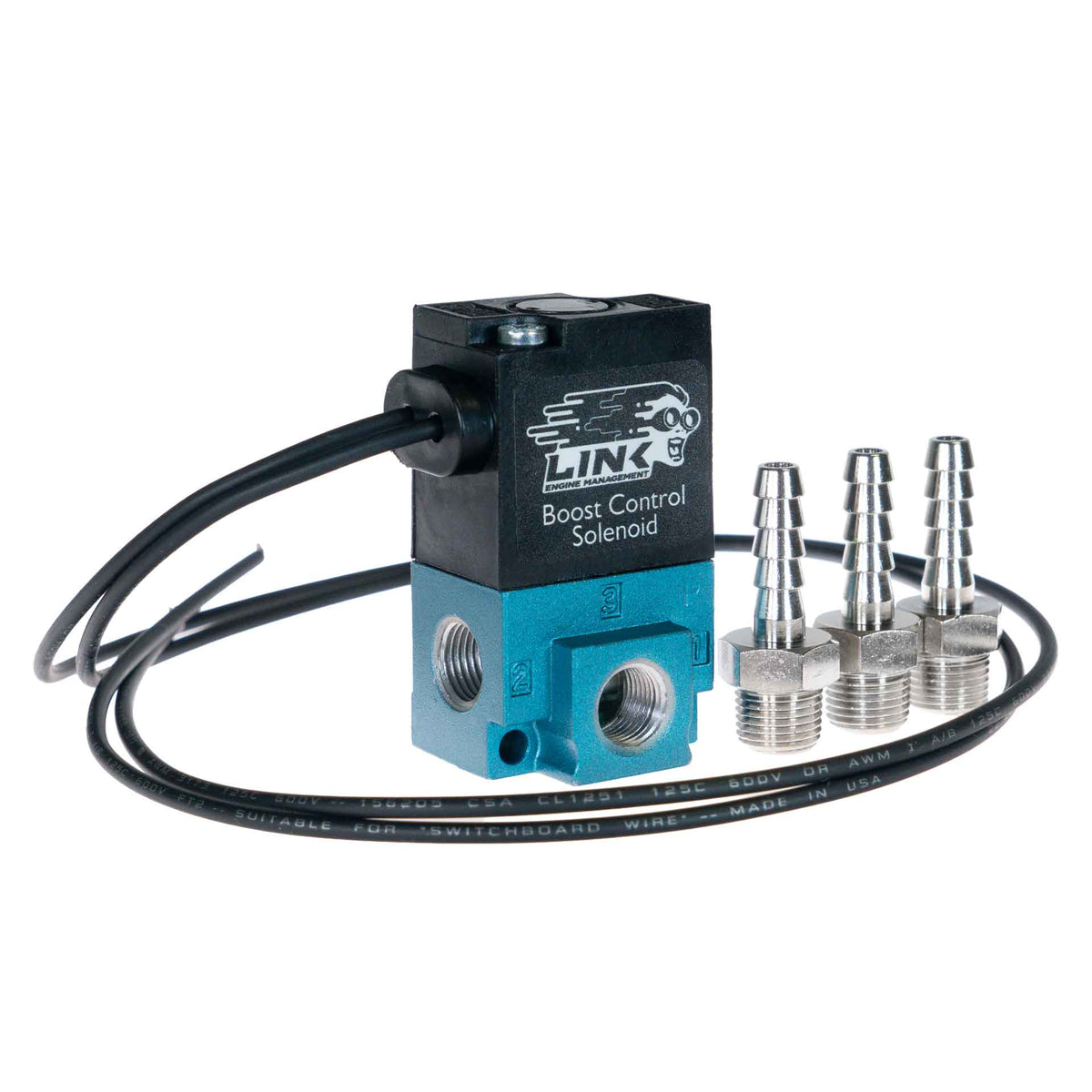Link ECU Boost Controllers Boost Control Solenoid - 3 Port 101-0015 Link ECU Boost Control Solenoid - 3 Port 3BCS (101-0015) SR