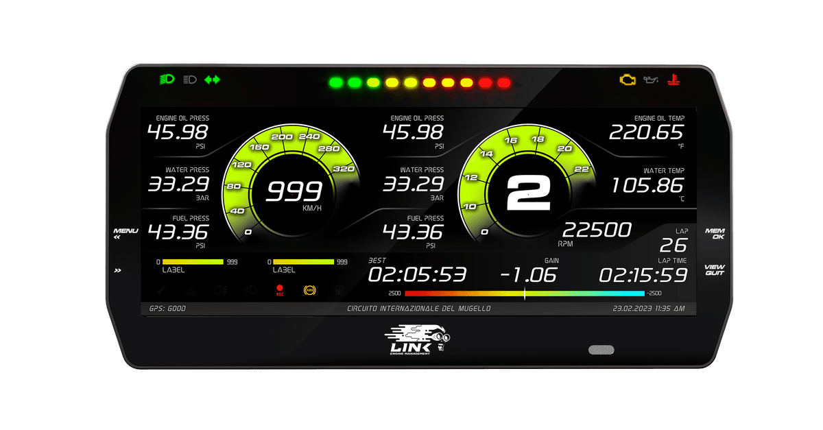 Link ECU Dashes & Data Loggers Link ECU AIM MXT 10" Dash - Strada Street Edition (100-0176) SR