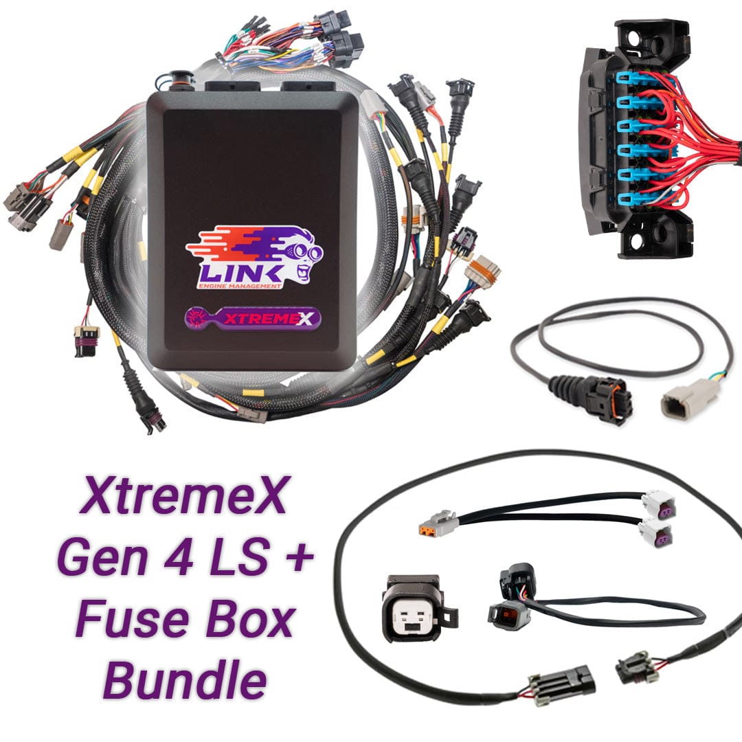 Link ECU Wiring Harnesses / Looms Link ECU Gen4 LS Drive-By-Wire & Fuse Box Bundle: G4X XtremeX ECU + LS Engine Harness bundle (109-9025B) SR