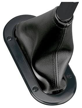 LOKAR 2-3/4" x 6-1/2"OD x 1-1/2" x 5-1/4"ID Lokar Billet Hand Brake Boot Ring with Floor Mount Boot - Black LK-X70-BHBF SR