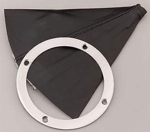 LOKAR 5"OD x 4"ID Lokar Hot Rod Shifter Boot with Round Ring Stainess Steel LK-70-HRB SR