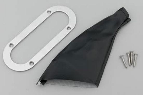 Lokar Floor Mount Emergency Hand Brake Boot with Stainless Steel Ring LK-70-EHBF