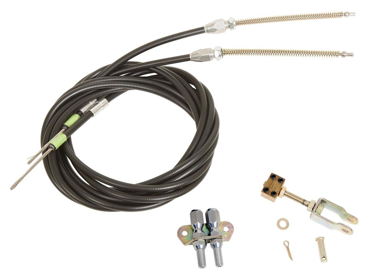 LOKAR Black Stainless Steel Housing Lokar Universal Hand Brake Cables LK-EC-80FU SR