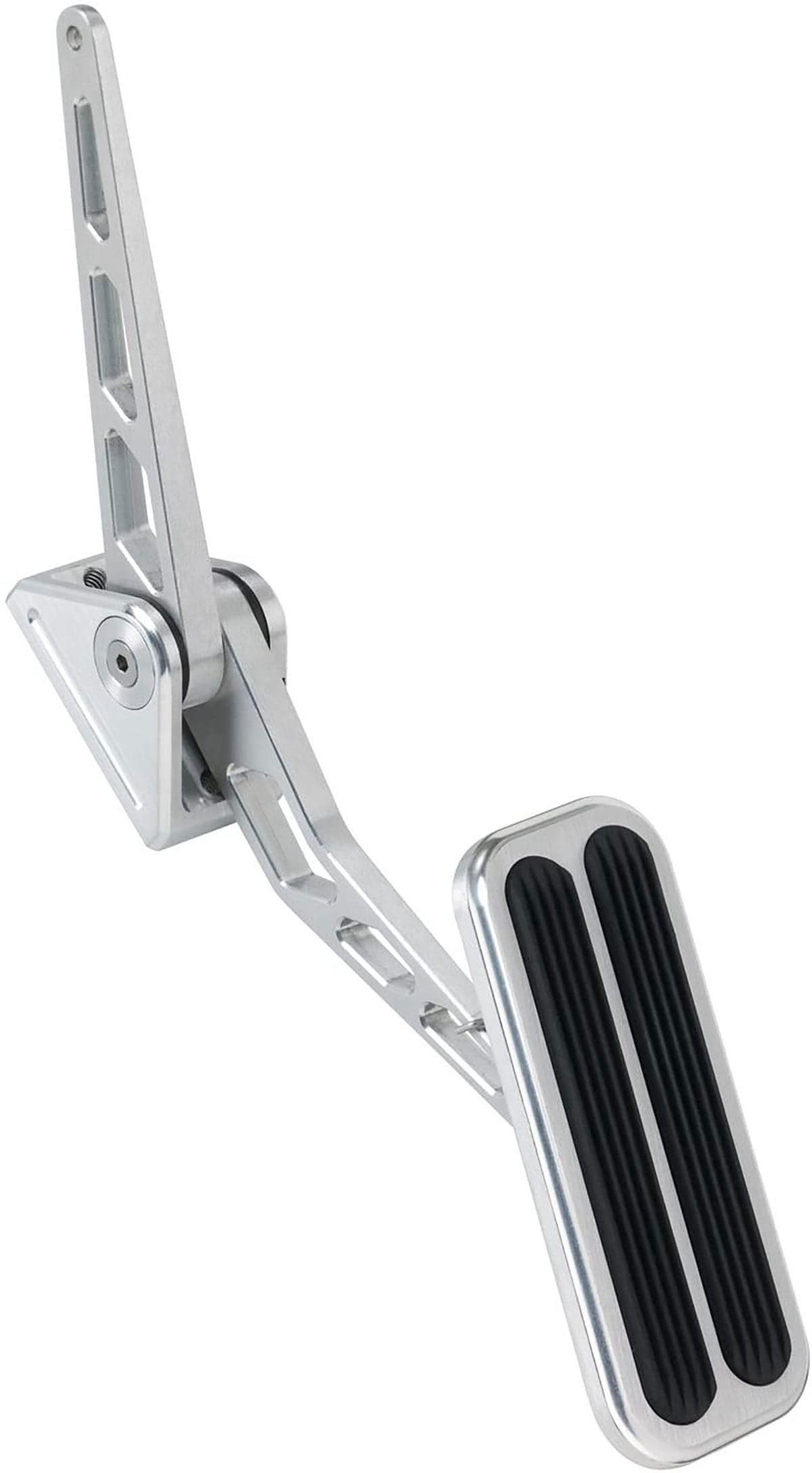 LOKAR Centered Mounting Lokar Competitor Accelerator Pedal Assembly with Rubber - Brushed Billet Aluminium LK- SR
