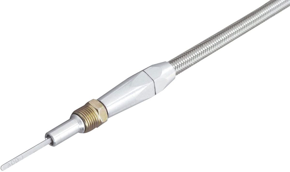 LOKAR Suit Ford 351 Screw into Pan Style Lokar Braided Stainless Steel Flexible Engine Dipstick LK-ED-5005 SR