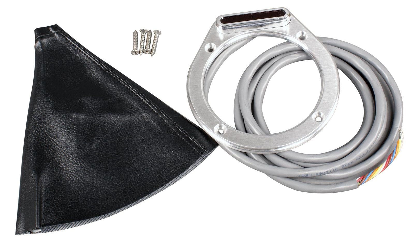 LOKAR Suit Ford C4/C6, includes Sensor Kit & Round Shifter Boot, 5-1/4" OD Lokar Horizontal LED Shift Indicator Boot Kit - Brushed Billet Aluminium LK-CINB-1753 SR
