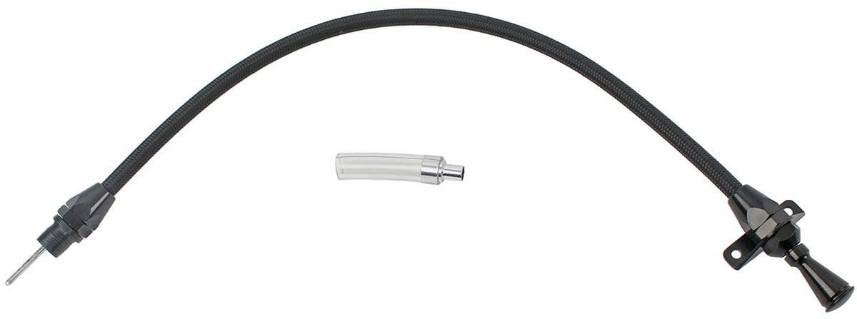 LOKAR Suit GM TH350/400 Firewall Mount Lokar Black Hi-Tech Transmission Dipstick LK-XTD-3350400FM SR